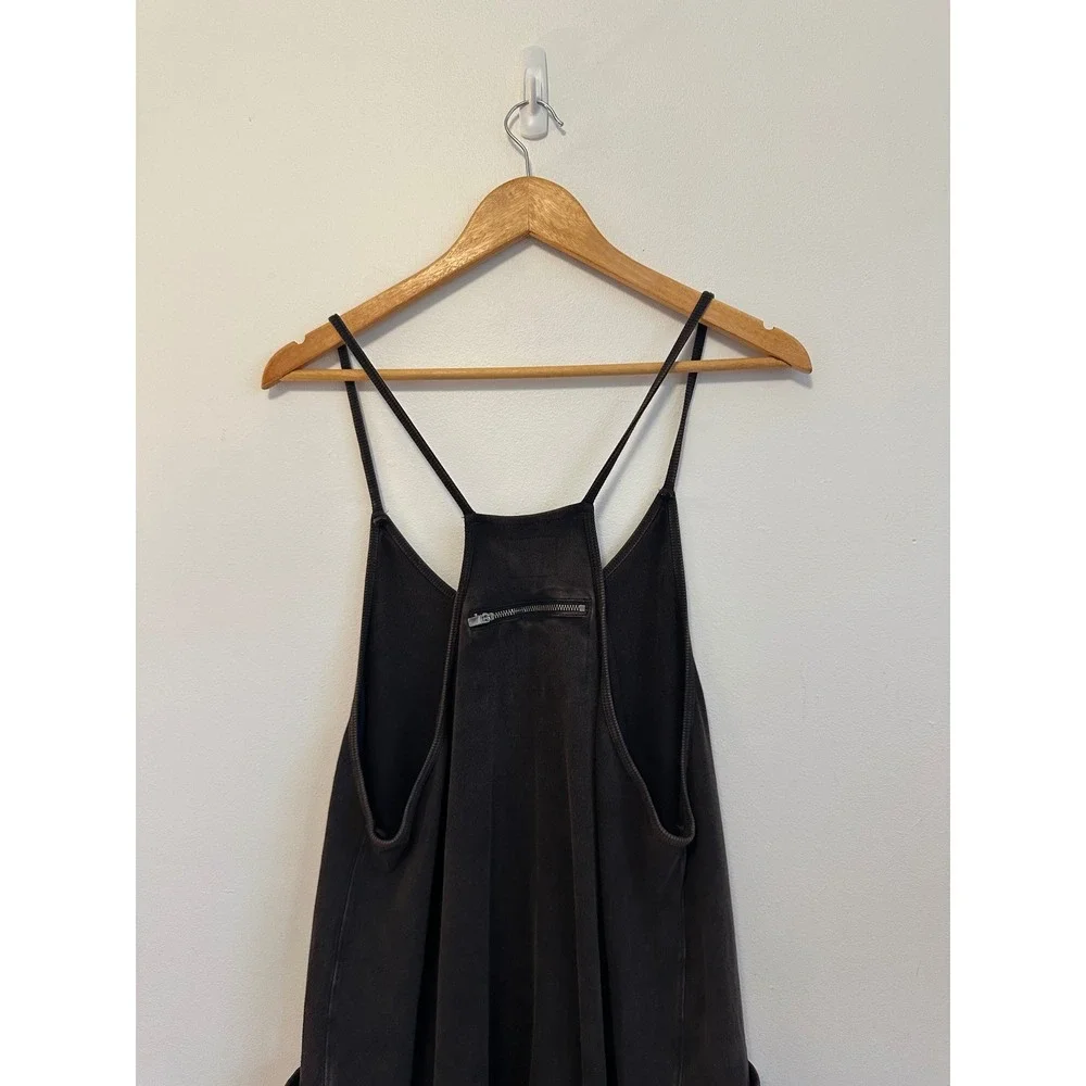 Free People x FP Movement Hot Shot Onesie in Washed Black | Size Large